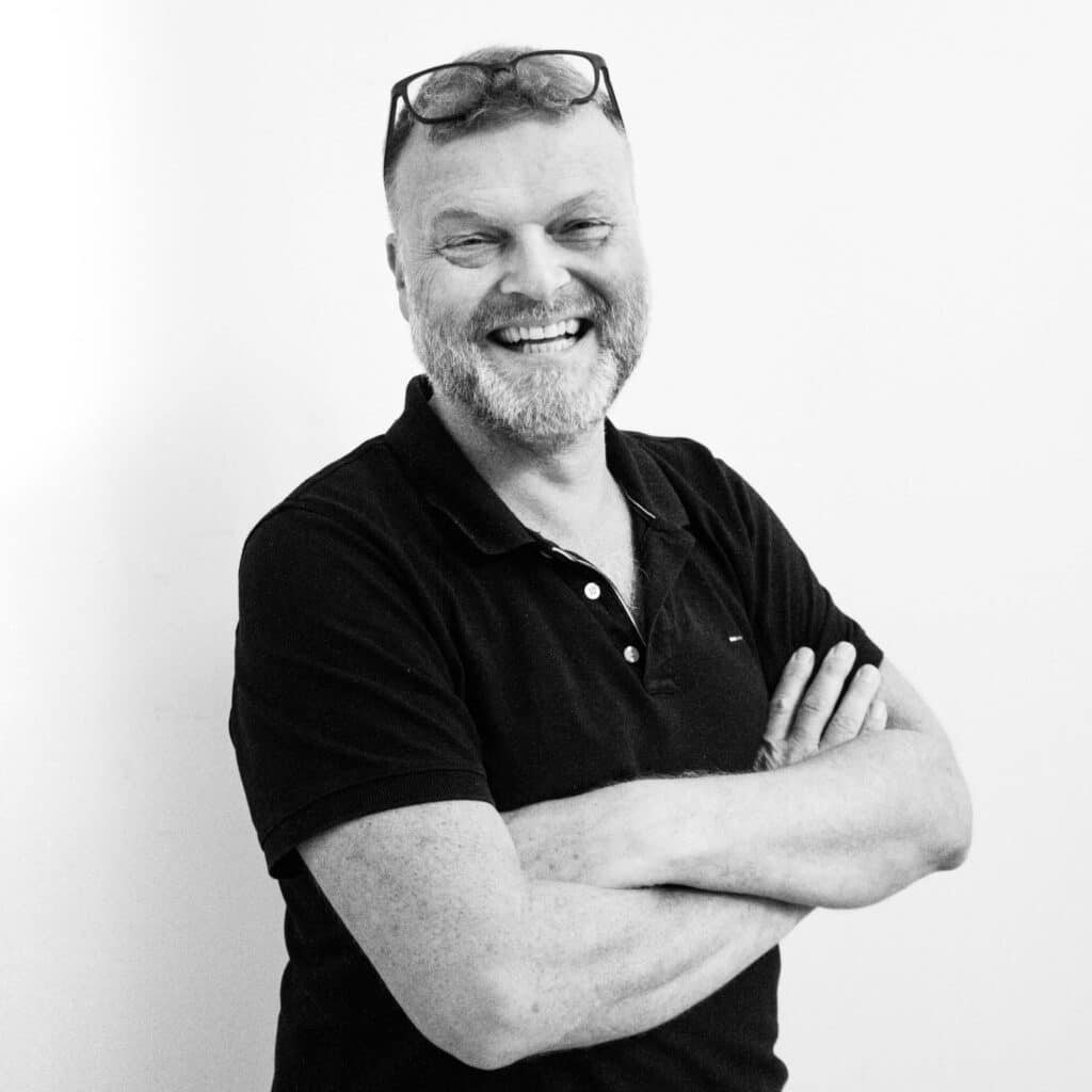 Black and white headshot of Harm Hogenbirk is a Managing Director of Pilotfish